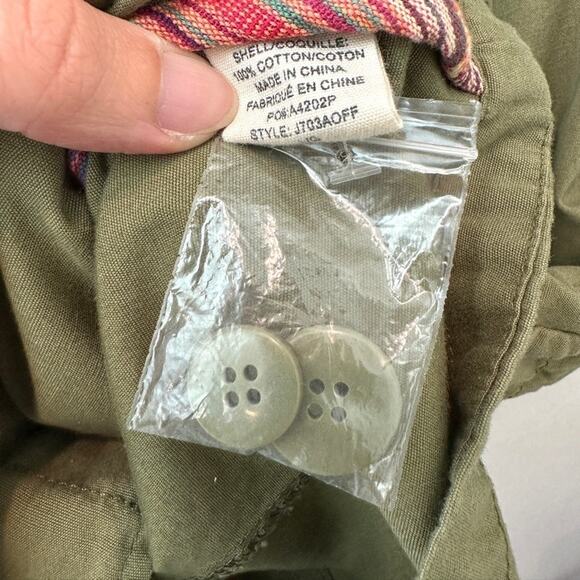 BILLABONG | “Off the Record” Utility Jacket Olive Green Cotton | Size Large - Picture 7 of 7